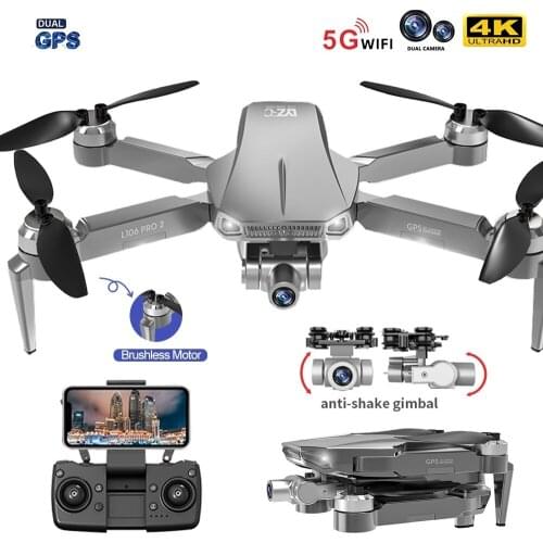 New GPS Drone 4K Professional HD Dual Camera Brushless Foldable Quadcopter 2-Axis RC Gimbal Aerial Photography 5G WiFi FPV Toy