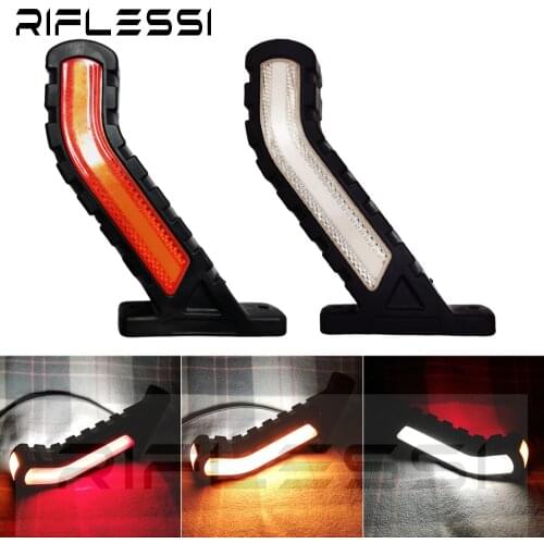 2 x 24V Parking Light For Truck Trailer Tractor Sequential Dynamic Turn Lights Red White Amber LED Position Lamp Rear Light