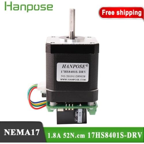 Free shipping 1PCS Hybrid 48mm1.8A 17HS8401S-DRV Integrated stepper motor 12v is suitable for 3D Medical machinery accessories