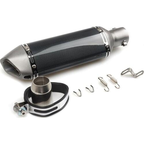 For BMW G310R G310GS 2017-2018 Inlet 51mm Motorcycle Exhaust Pipe Muffler Exhaust Mufflers Carbon Fiber Exhaust Pipe