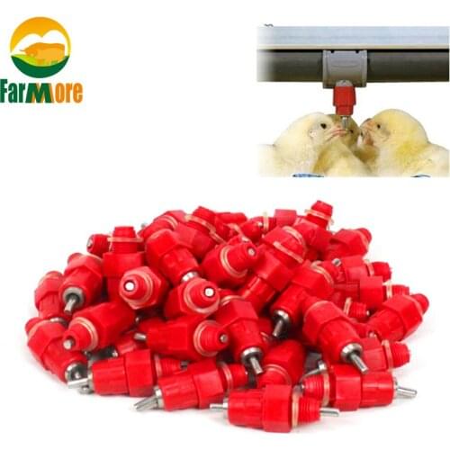 5/10/15Pcs Chicken Nipple Drinker Automatic Water Cups With Spring For Bird Pigeon Duck Hen Poultry Farming Supplies