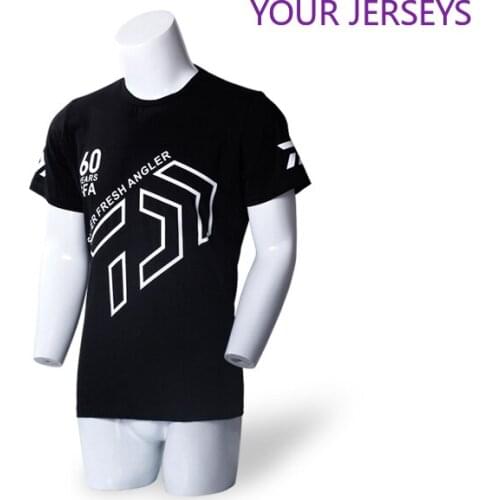 Summer Men Fishing Clothing Outdoor Sports T Shirt Quick-Drying Breathable Short Sleeve Fishing Clothes Camisas Pesca DAIWA