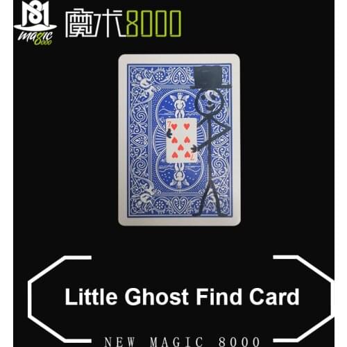 Little Ghost Find Cards Prophecy Poker Magic Tricks Gimmick Funny Close-up Performance Props Street Jokes