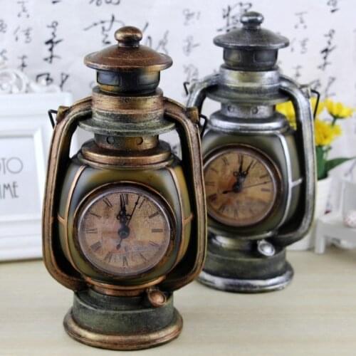 Watch Oil Lamp Resin Craft Ornaments Creative Piggy Bank Personalized Retro Gift Vintage Home Decor