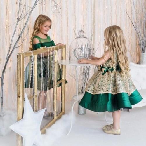 New Fashion Glitter Baby Girl Dress Party Birthday Gown Toddler baby Girls Clothes Children Kids Dresses