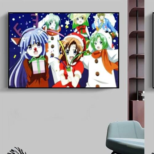 New Arrival Custom Higurashi When They Cry Poster Home Decoration Fashion Canvas Fabric Wall Poster 27X40cm30X45cm