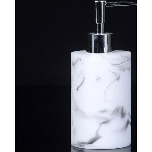 Portable Creative Marble Texture Resin Soap Dispenser Travel Bathroom Accessories Shampoo Handwashing Fluid Lotion Bottle
