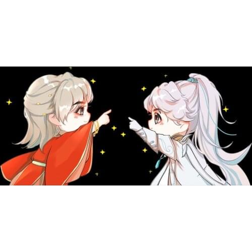 Q version LGBT Couple avatar heat transfer Male lead anime image stickers DIY iron On badges on T-shirts FOR mens short sleeves