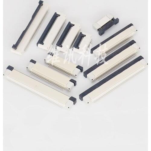 10pcs/FPC connector 0.5mm40p flip top is connected with 10p /24P/26p/28P/30p/ 45p /50p/54P