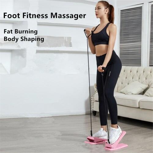 Mini Fitness Stepper Massager Weight Loss Body Leg Shaping Equipment Drawstring Waist Walker Stepping Butt Lift Exercise Artifac