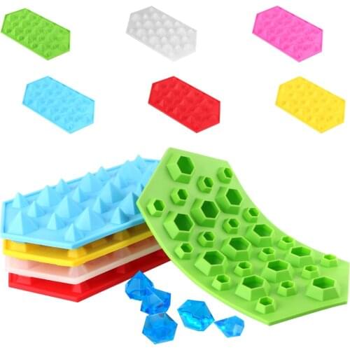 For Party Bar Whiskey Ball Maker Ice Cream Maker Chocolate Mould DIY Pudding Tool Silicone Ice Cube Mold 3D Diamonds Ice Tray