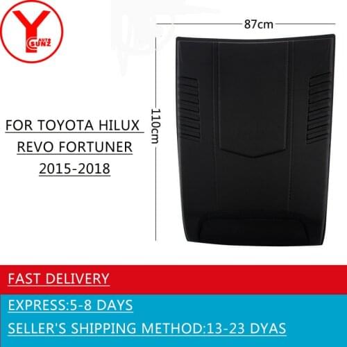 YCSUNZ matte black car bonnet cover hood scoop vent car styling parts accessories For Toyota Hilux revo fortuner 2016 2017 2018