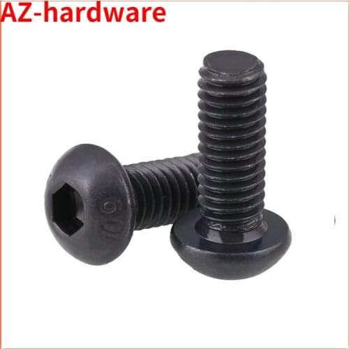 10.9 grade high-strength American Round Head Hexagon Screw Pan Head Bolt 5Pcs