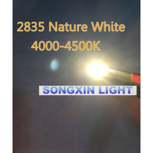 2000pcs 2835 smd led White/Nature white 0.2w-60ma 3.5*2.8*0.8mm NW smd 2835 led diodes 4000-4500k