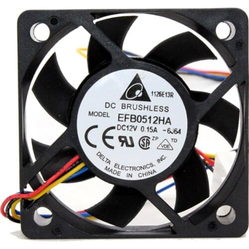 5PCS Delta 5010 50MM 50x50x10MM Fan EFB0512HA For Cooler Master Two Ball Bearing Cooling fan DC12V 0.15A with 3pin 4pin PWM