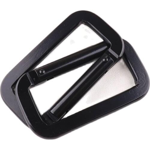 5 pcs Carabiner black Keychain Aluminum Rectangle Buckle Pack Spring Loaded For Camping Carabiner Keys Sport Acessiores DIY tool