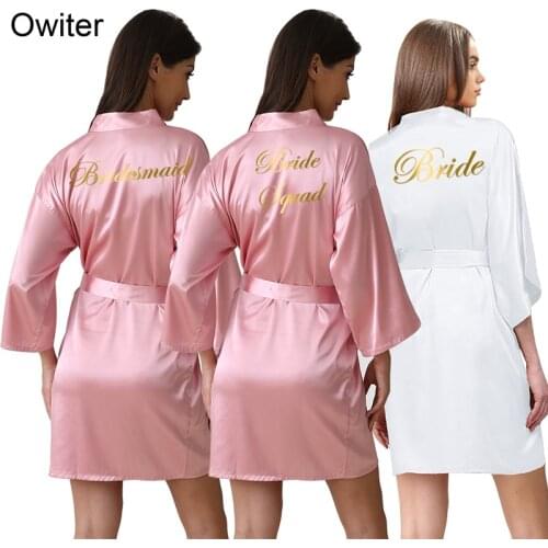 Satin Robe Silk Robes Bride Bridesmaid Robes for Women Wedding Bride Dressing Gown Robe Bridesmaid Silk Robe Bridal Robes