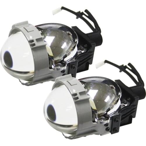 Bedehon 2 PCS Bi LED Projector Lens 2.5 Inch Lens LHD RHD Glass Lens For AUDI a4, For e39 BMW e38, For Ford Xenon Mini Lens