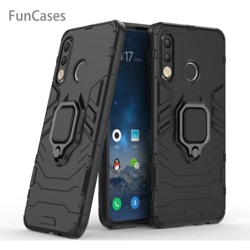 For Huawei P30 Lite Case Cover Silicone TPU and Hard PC Luxury Armor Shockproof Metal Ring Holder Case For Huawei P30 Lite