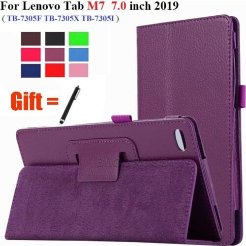 Tablet Case For Lenovo Tab M7 TB-7305x 7305i 7305f Tablet Slim Magnetic Folding cover For Lenovo Tab M7 TB-7305 Cover withStylus