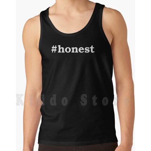 Honest tank tops vest sleeveless Hashtag Hashtags Tags Honest Funny Cool Happy Humour Kind Anxiety Human