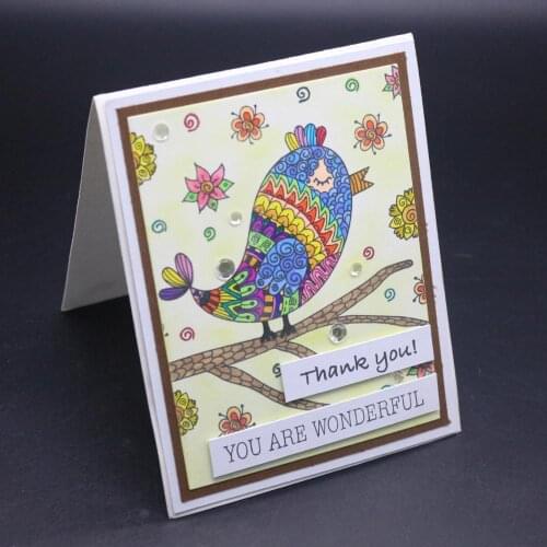 DABOXIBO Singing Bird Clear Stamps Mold For DIY Scrapbooking Cards Making Decorate Crafts 2020 NEW Arrival