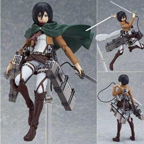 18cm Anime Attack on Titan Figure Rival Ackerman Action Figure Package Ver. Levi PVC Action Figure Rivaille Collection Model Toy
