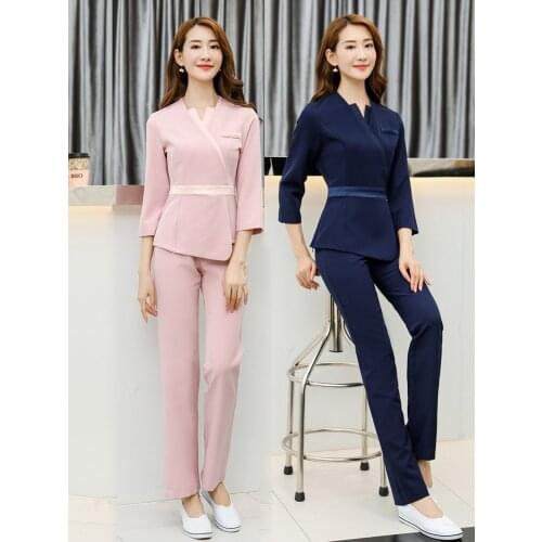 Beauticians Work Clothes Womens Summer Beauty Skin Management Spa Uniform Clothes