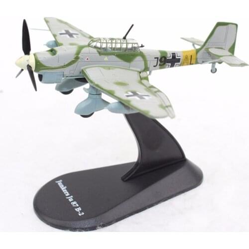 14702 Die cast Military -Plane Models 1:100 Ju 87B Stuka Dive Bomber Army - Aircraft Airlane Model Toys for Collection Gift