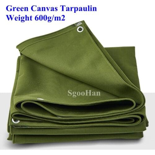 Thick 0.9mm Canvas Tarpaulin Truck Canopys Rainproof Cloth Outdoor Awning Shading Sail Waterproof Oxford Cloth Pet House Cover