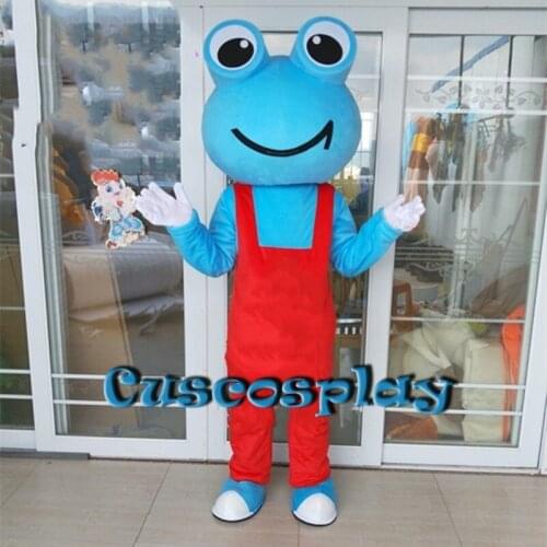 NEW STYLE High Quality Lovely Frog Mascot Costume Halloween Fancy Dress Animal Mascot Costume Christmas Advertising Apparels