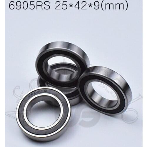 6905RS 25*42*9(mm) 1piece bearing abec-5 rubber sealed bearing Thin wall bearing 6905 6905RS chrome steel bearing
