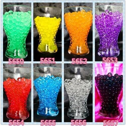 Crystal Soil Water Drops Hydrogel Gel Polymer Flowing Mud Growth Beads Growing Ball Childrens Toy Ball 1000pcs 5z