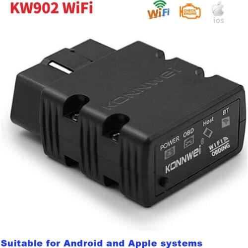 KONNWEI KW902 WIFI ELM327 OBD2 Scanner Auto scanner Diagnostic Tools for Android and Apple systems Car Accessories