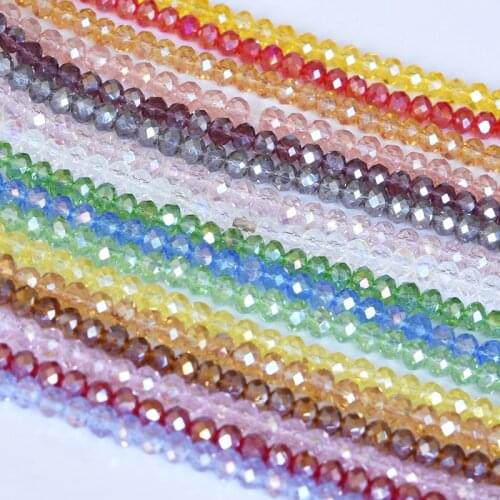 4/6/8mm Glass Beads Facet Glass Beads Small Loose Beads DIY Jewelry Making Bracelet Necklace