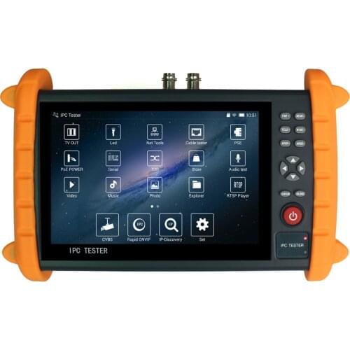 7inch CCTV TESTER support Support PELCO-P, PELCO-D, SAMSUNG etc 30 kinds of PTZ control protol for K700S