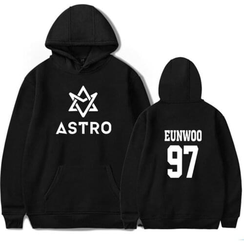 Kpop ASTRO STAR Group Printed Hoodies Moletom Harajuku Sweatshirt Casual Pullover Hoodie Streetwear Jacket Men/Women Clothing