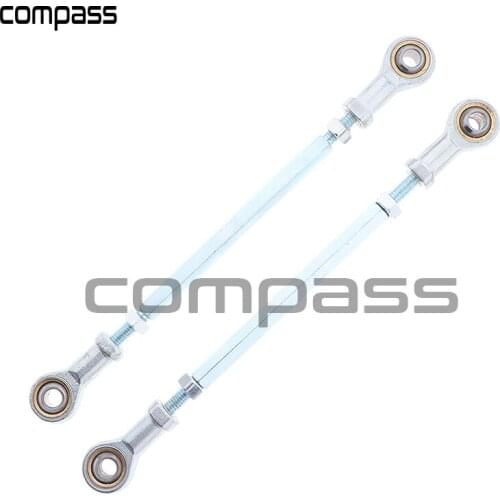 2 Pcs Upper Lower Adjustable Ball Joints Steering Inner Tie Rod Ends For ATV Four Wheeler Quad Go Kart Modified Accessories