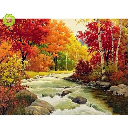 DIY Diamond Painting Full Square & Round Rhinestone Scenery Diamond Embroidery Cross Stitch Mosaic Cartoon Home Decoration Gift