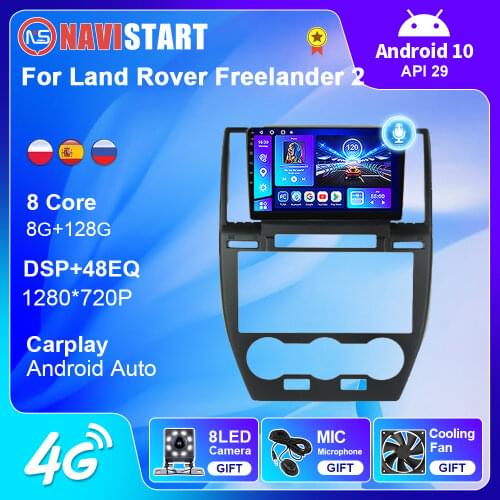 Android 10 Car Radio Navigation GPS For Land Rover Freelander 2 2006-2012 Multimedia Stereo Auto BT Carplay 4G WIFi DVD Player