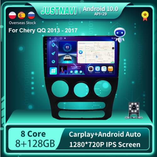 Android 10.0 Car Radio Player For Chery QQ 2013 2014 2015 2016 2017 Carplay 6G 128G DSP 4G WIFI 1280*720P No 2 din DVD 10 inch