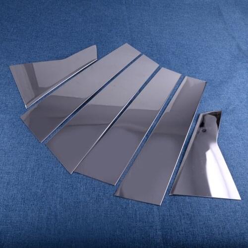 Beler Car Styling Chrome Door Window Pillar Post Accent Trim Cover Molding Sticker Fit For Honda Civic 2016-2018 Accessories