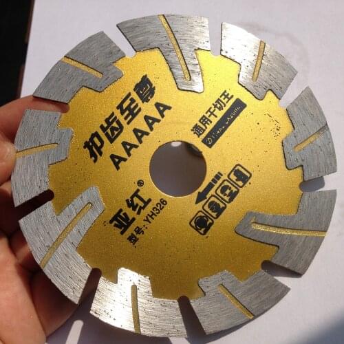 Free shipping 1PC protection segmented 114mm*20*1.8*12mm dry cutting diamond saw blade for concrete wall brick with steel inside