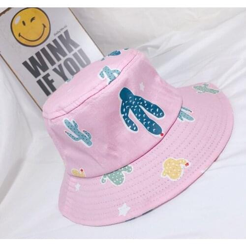 For 2-8years Baby hat spring and summer hat animal pattern hat windproof fisherman hat basin hat sports sun hat cap