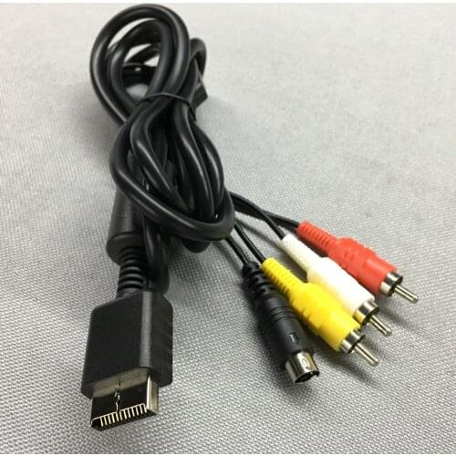 FZQWEG Audio Video AV Cable Cord Wire Cable 3 RCA to for Sony Playstation PS PS2 PS3