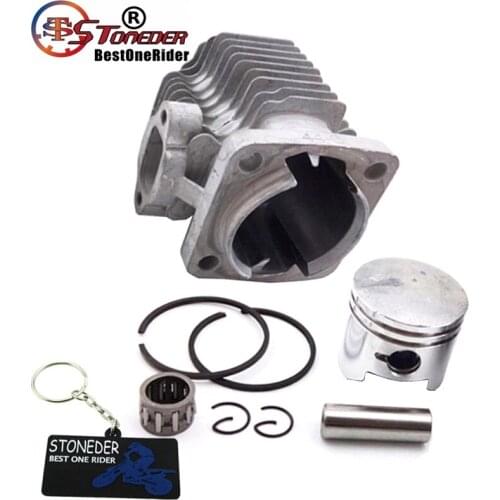 STONEDER 44mm Cylinder Head 12mm Piston Pin Bearing Rings Kit For 49cc 2 Stroke Engine Parts Chinese Kids Mini Quad ATV Pocket
