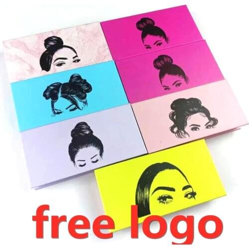 Eyelash Packaging Box Wholesale 3D Mink Lashes Bulk Empty Box 25mm Mink Eyelashes Cases False Eyelashes Rectangular girl Box