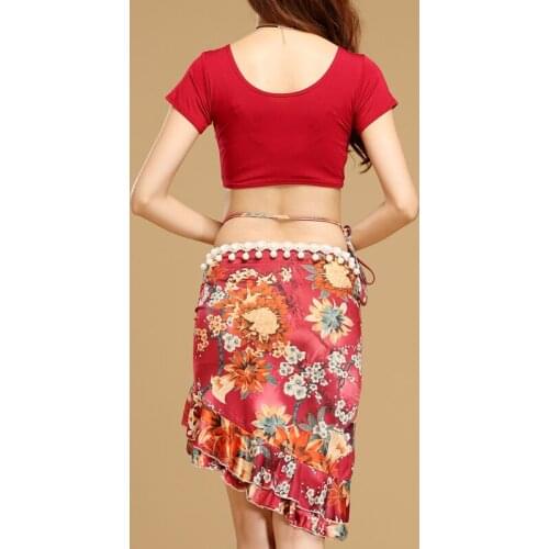 Belly Dancing costumes 2019 New Summer Short Skirt Suit Modal Slant Skirt Exercise skirt SQ618