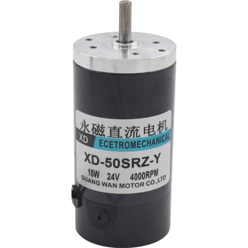 Brushed permanent magnet DC high speed motor 15W miniature Positive Reversal rotation Speed regulating motor 12V24V