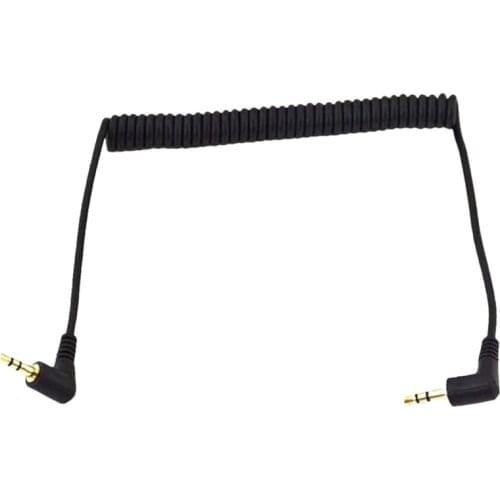 Mobile Phone Audio Adapter,90 Degree Angle 3.5mm Male to Male Stereo Audio Aux Extension Cable Cord for Smart Phone